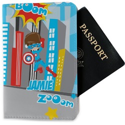 Superhero in the City Passport Holder - Fabric (Personalized)