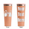 Superhero in the City Peach RTIC Everyday Tumbler - 28 oz. - Front and Back