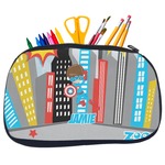 Superhero in the City Neoprene Pencil Case - Medium w/ Name or Text