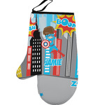 Superhero in the City Left Oven Mitt (Personalized)