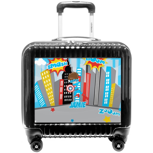 Custom Superhero in the City Pilot / Flight Suitcase (Personalized)