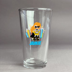 Superhero in the City Pint Glass - Full Color Logo (Personalized)