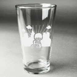 Superhero in the City Pint Glass - Engraved (Single)