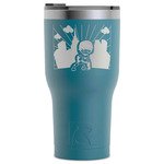 Superhero in the City RTIC Tumbler - Dark Teal - Laser Engraved - Single-Sided