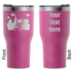 Superhero in the City RTIC Tumbler - Magenta - Laser Engraved - Double-Sided (Personalized)