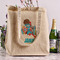 Superhero in the City Reusable Cotton Grocery Bag - In Context