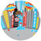 Superhero in the City Round Mousepad - APPROVAL