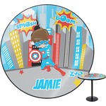 Superhero in the City Round Table (Personalized)