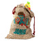 Superhero in the City Santa Bag - Front (stuffed w toys) PARENT