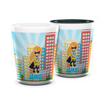 Superhero in the City Ceramic Shot Glass - 1.5 oz (Personalized)