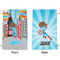 Superhero in the City Small Laundry Bag - Front & Back View