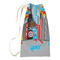 Superhero in the City Small Laundry Bag - Front View