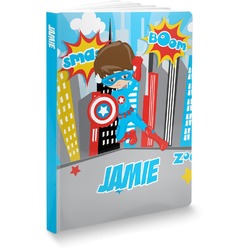 Superhero in the City Softbound Notebook - 7.25" x 10" (Personalized)