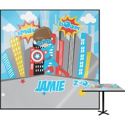 Superhero in the City Square Table Top - 30" (Personalized)