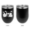 Superhero in the City Stainless Wine Tumblers - Black - Single Sided - Approval