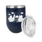 Superhero in the City Stainless Wine Tumblers - Navy - Double Sided - Alt View