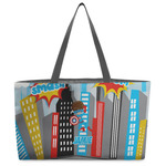 Superhero in the City Beach Totes Bag - w/ Black Handles (Personalized)