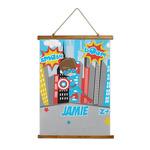 Superhero in the City Wall Hanging Tapestry (Personalized)