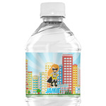 Superhero in the City Water Bottle Labels - Custom Sized (Personalized)