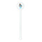 Superhero in the City White Plastic 5.5" Stir Stick - Round - Single Stick