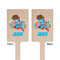 Superhero in the City Wooden 6.25" Stir Stick - Rectangular - Double Sided - Front & Back