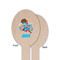 Superhero in the City Wooden Food Pick - Oval - Single Sided - Front & Back