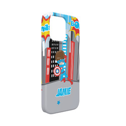 Superhero in the City iPhone Case - Plastic - iPhone 13 Mini (Personalized)