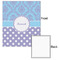 Purple Damask & Dots 20x24 - Matte Poster - Front & Back