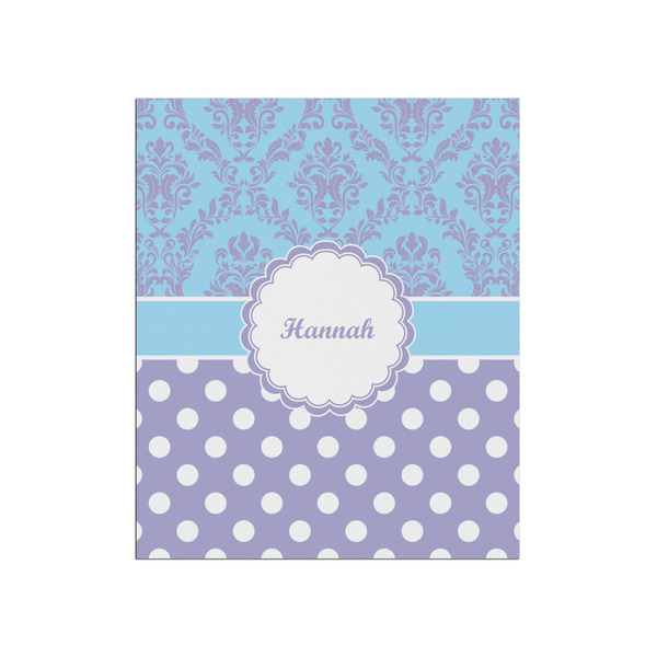 Custom Purple Damask & Dots Poster - Matte - 20x24 (Personalized)