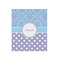 Purple Damask & Dots 20x24 - Matte Poster - Front View