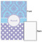 Purple Damask & Dots 20x30 - Matte Poster - Front & Back