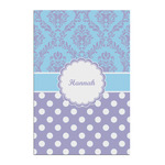 Purple Damask & Dots Posters - Matte - 20x30 (Personalized)