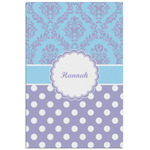 Purple Damask & Dots Poster - Matte - 24x36 (Personalized)