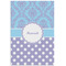 Purple Damask & Dots 24x36 - Matte Poster - Front View