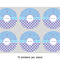 Purple Damask & Dots 3" Multipurpose Round Labels - Sheet