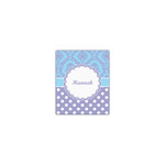 Purple Damask & Dots Canvas Print - 8x10 (Personalized)