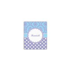 Purple Damask & Dots Canvas Print - 8x10 (Personalized)