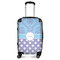 Purple Damask & Dots Carry-On Travel Bag - With Handle