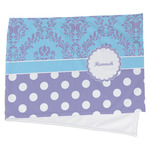 Purple Damask & Dots Cooling Towel (Personalized)