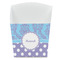 Purple Damask & Dots French Fry Favor Box - Front View