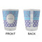 Purple Damask & Dots Glass Shot Glass - Standard - APPROVAL