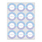 Purple Damask & Dots Icing Circle - Small - Set of 12