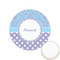 Purple Damask & Dots Icing Circle - XSmall - Front