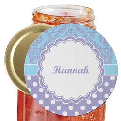 Purple Damask & Dots Jar Opener (Personalized)