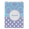 Purple Damask & Dots Jewelry Gift Bag - Matte - Front