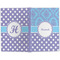 Purple Damask & Dots Large Hard Cover Journal - Apvl