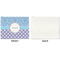 Purple Damask & Dots Linen Placemat - APPROVAL Single (single sided)