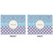 Purple Damask & Dots Linen Placemat - APPROVAL (double sided)