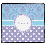 Purple Damask & Dots XL Gaming Mouse Pad - 18" x 16" (Personalized)