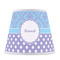 Purple Damask & Dots Poly Film Empire Lampshade - Front View